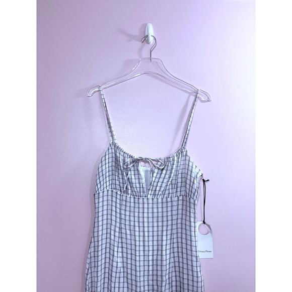 Privacy Please Hanna Midi Dress in Black & White Size Medium - Picture 6 of 11